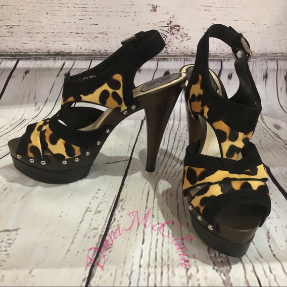 Christian Dior Leopard Pony Hair Platform Sandal - Picture 6 of 8